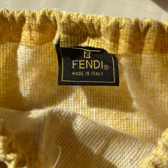 Vintage Cream Beige Fendi Zucca Baguette Bag Authentic - Picture 8 of 8